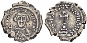 THE BYZANTINE EMPIRE
CONSTANS II, 641-668
Mint of Constantinopolis
Hexagram 642-647. Obv. Dn CONSTAN - TIN×S PP AV Crowned bust in chlamys facing. ...