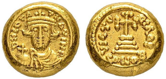 THE BYZANTINE EMPIRE
CONSTANS II, 641-668
Mint of Carthage
Solidus 651/652. I...