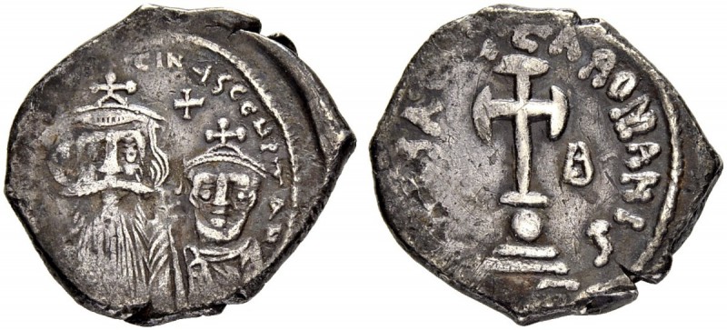 THE BYZANTINE EMPIRE
CONSTANS II WITH CONSTANTINUS IV
Mint of Constantinopolis...