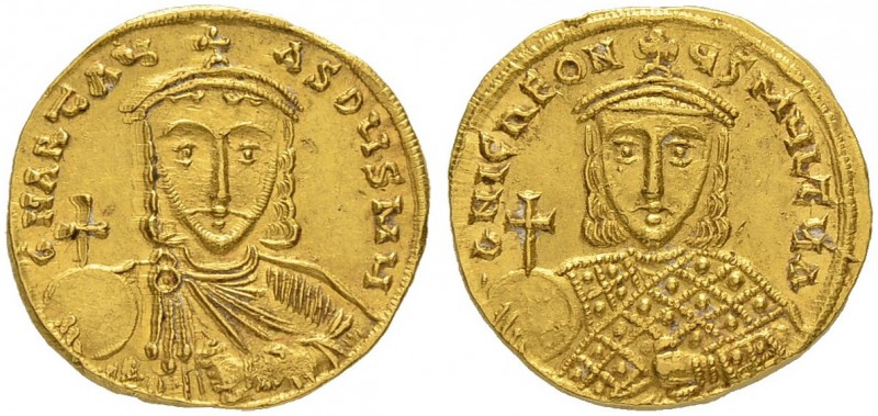 THE BYZANTINE EMPIRE
ARTAVASDUS, 742-743 and NICEPHORUS
Mint of Constantinopol...