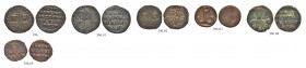 THE BYZANTINE EMPIRE
CONSTANTINUS VII WITH ROMANUS II
Lot
Lot of 6 Bronzes. Follis 5x (Sear 1758, 1760, 1761). Aes, Cherson (Sear 1764). Very fine.