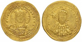 THE BYZANTINE EMPIRE
CONSTANTINUS VIII, 1025-1028
Mint of Constantinopolis
Histamenon nomisma (solidus) 1025/1028. Obv. +IhS XIS RЄX RЄÇNANTInM Nim...