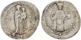 THE BYZANTINE EMPIRE
ROMANUS III ARGYRUS, 1028-1034
Mint of Constantinopolis
Miliaresion 1030 (?). Obv.+ ΠΑΡΘΕΝΕ – COI ΠΟΛVΑΙΝΕ The Virgin, nimbate...