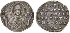 THE BYZANTINE EMPIRE
CONSTANTINUS IX MONOMACHUS, 1042-1055
Mint of Constantinopolis
2/3 miliaresion 1042-1055. Obv. H RΛΑΧΕΡ – ΝΙΤΙCA Facing bust o...