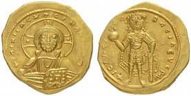 THE BYZANTINE EMPIRE
ISAAC I COMNENUS, 1057-1059
Mint of Constantinopolis
Tetarteron 1057–1059. Obv. +IhS XIS DCX REGNANTIhm Facing bust of Christ,...