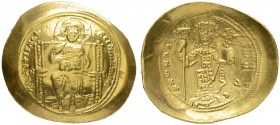 THE BYZANTINE EMPIRE
CONSTANTINUS X, 1059-1067
Mint of Constantinopolis
Histamenon 1059-1067. Obv. + IhS XIS RЄX RЄGNANTIhM, Christ Pantocrator sea...