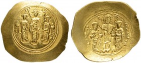 THE BYZANTINE EMPIRE
ROMANUS IV DIOGENES, 1068-1071
WITH EUDOCIA, MICHAEL VII, CONSTANTIUS AND ANDRONICUS
Mint of Constantinopolis
Histamenon 1068...