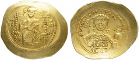 THE BYZANTINE EMPIRE
MICHAEL VII DUCAS, 1071-1078
Mint of Constantinopolis
Histamenon 1071-1078. Obv. Christ, nimbate, enthroned facing, raising r....