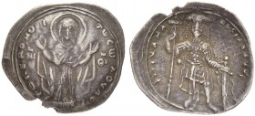 THE BYZANTINE EMPIRE
MICHAEL VII DUCAS, 1071-1078
Mint of Constantinopolis
Miliaresion 1071-1078. Obv. + ΘKI XΛΘI TW [CW] ΔOVΛ, the Virgin orans st...