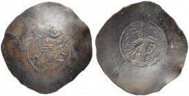 THE BYZANTINE EMPIRE
THEODOROS MANKAPHAS, 1188 AND 1204
Mint of Philadelphia
Billon aspron trachy 1188-1189. Obv. IC – XC Christ Pantokrator standi...