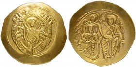 THE RESTORED BYZANTINE EMPIRE
MICHAEL VIII PALEOLOGUS, 1261-1281, SINCE 1258 EMPEROR OF NICAEA
Mint of Constantinopolis
Hyperpyron 1261-1281. Obv: ...
