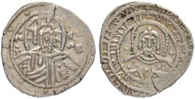 THE RESTORED BYZANTINE EMPIRE
JOHN VIII PALEOLOGUS, 1423-1448
Mint of Constantinopolis
Silver-1/2 Hyperpyron (Stavraton). Obv. Bust of Christ facin...