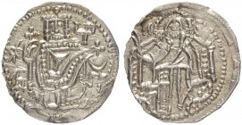 IMITATIONS FROM THE BORDERLANDS OF THE BYZANTINE EMPIRE
BULGARIA
John Asan II., 1217 - 1241. Grosso. Standing king. Rev. Christ enthroned. Ljubitsch...