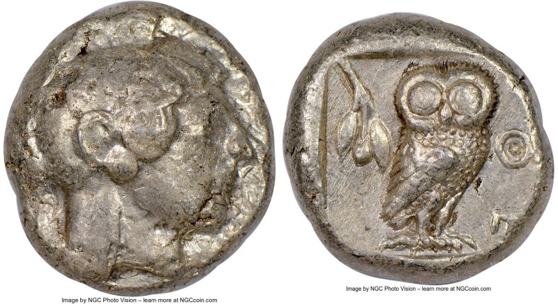 ATTICA. Athens. Ca. 510/500-480 BC. AR tetradrachm (22mm, 17.05 gm, 1h). NGC Cho...