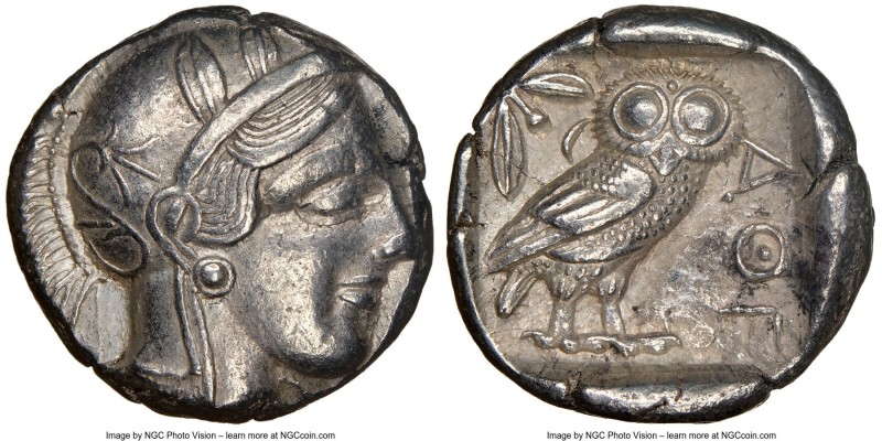ATTICA. Athens. Ca. 440-404 BC. AR tetradrachm (23mm, 17.18 gm, 7h). NGC Choice ...