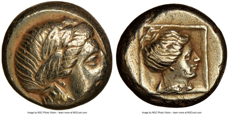 LESBOS. Mytilene. Ca. 377-326 BC. EL sixth-stater or hecte (10mm, 2.53 gm, 11h)....