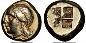 IONIA. Phocaea. Ca. 477-388 BC. EL sixth-stater or hecte (10mm, 2.54 gm). NGC Choice VF 4/5 - 3/5, scratch. Head of female left, long hair bound behin...