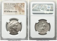 IONIAN ISLANDS. Samos. Late 3rd-early 2nd centuries BC. AR tetradrachm (30mm, 16.97 gm, 12h). NGC AU 4/5 - 4/5. Late posthumous issue in the name and ...