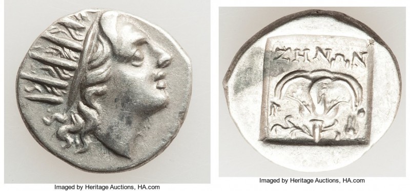 CARIAN ISLANDS. Rhodes. Ca. 88-84 BC. AR drachm (15mm, 1.94 gm, 12h). Choice XF....