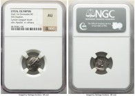 LYCIAN LEAGUE. Olympus. Ca. 88-84 BC. AR drachm (15mm, 1h). NGC AU. Series 2. Laureate bust of Apollo right, hair falling in two ringlets; bow and qui...
