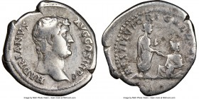 Hadrian (AD 117-138). AR denarius (19mm, 6h). NGC Fine. Rome, AD 134-138. HADRIANVS-AVG COS III P P, bare head of Hadrian right / RESTITVTORI GALLIAE,...