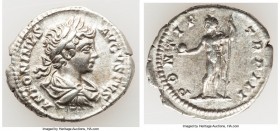Caracalla (AD 198-217). AR denarius (20mm, 3.28 gm, 7h). VF. Rome, AD 200. ANTONINVS-AVGVSTVS, laureate, draped and cuirassed bust of Caracalla right,...