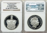 Elizabeth II platinum Proof "60th Anniversary of Coronation" 5 Pounds 2013 PR70 Ultra Cameo NGC, KM1242d. One of first 50 struck. Issued for the 60th ...