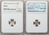 Ferdinand VII 1/4 Real 1821-G MS65 NGC, Nueva Guatemala mint, KM72. Lightly toned over reflective surfaces. 

HID09801242017

© 2020 Heritage Auct...