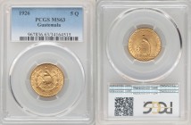 Republic gold 5 Quetzales 1926-(P) MS63 PCGS, Philadelphia mint, KM244. AGW 0.2419 oz. 

HID09801242017

© 2020 Heritage Auctions | All Rights Res...