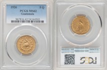Republic gold 5 Quetzales 1926-(P) MS62 PCGS, Philadelphia mint, KM244. AGW 0.2419 oz. 

HID09801242017

© 2020 Heritage Auctions | All Rights Res...