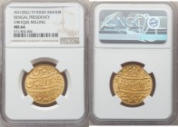 British India. Bengal Presidency gold Mohur AH 1202 Year 19 (1800-1830) MS64 NGC, Calcutta mint, KM103.2, Stevens-6.7. Edge grained left. 

HID09801...