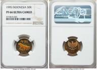 Republic Proof 50 Rupiah 1995 PR66 Ultra Cameo NGC, KM52. Struck in aluminum-bronze. 

HID09801242017

© 2020 Heritage Auctions | All Rights Reser...