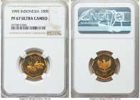 Republic Proof 100 Rupiah 1995 PR67 Ultra Cameo NGC, KM53. Struck in aluminum-bronze. 

HID09801242017

© 2020 Heritage Auctions | All Rights Rese...