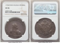 Elizabeth Rouble 1752 CПБ-ЯI VF35 NGC, St. Petersburg mint, KM-C19b.5.

HID09801242017

© 2020 Heritage Auctions | All Rights Rese