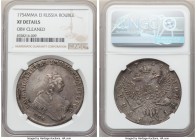 Elizabeth Rouble 1754 MMД-EI XF Details (Obverse Cleaned) NGC, Moscow mint, KM-C19C.1.

HID09801242017

© 2020 Heritage Auctions | All Rights Rese...