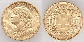 Confederation gold 20 Francs 1909-B UNC, Bern mint, KM35.1. 21.0mm. 6.45gm. AGW 0.1867 oz.

HID09801242017

© 2020 Heritage Auctions | All Rights ...