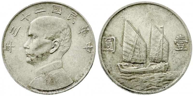 CHINA und Südostasien, China, Republik, 1912-1949
Dollar (Yuan) Jahr 23 = 1934. ...