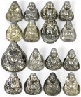 CHINA und Südostasien, China, Varia
16 silberne Buddha-Figürchen, zum Aufnähen als Geschenke für neugeborene Babys. Anbei Kopie eines diesbezüglichen ...