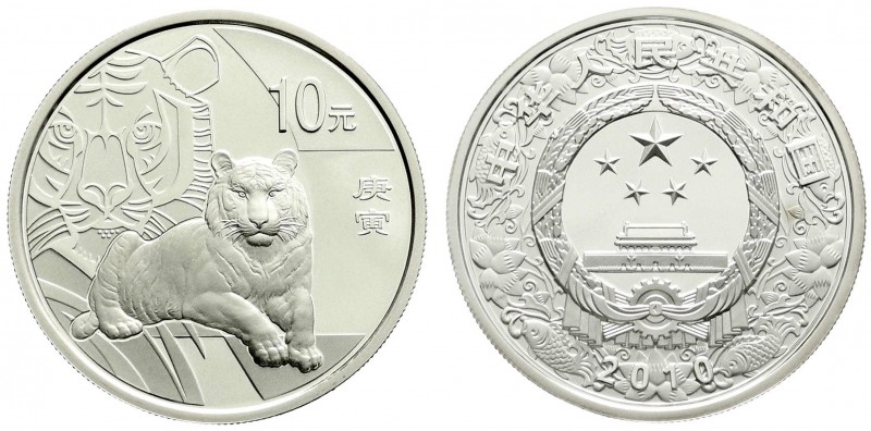CHINA und Südostasien, China, Volksrepublik, seit 1949
10 Yuan Silber 2010 Jahr ...