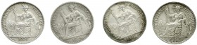 CHINA und Südostasien, Französisch Indochina
4 Stück: 50 Centimes 1896, 3 X 1936. schön/sehr schön bis vorzüglich