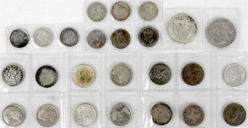 CHINA und Südostasien, Hongkong, Lots
25 Münzen (davon 21 Silber). 5, 10 und 20 ...