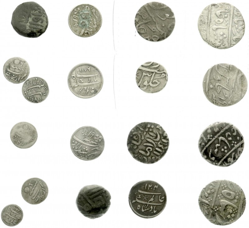 CHINA und Südostasien, Indien, Lots
18 Münzen des 18. und 19. Jh. 16 X Silber, 2...