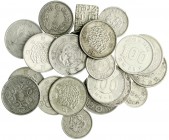 CHINA und Südostasien, Japan, Lots
23 Stück: 21 Silbermünzen 5 Sen bis 20 Sen, 1 X 5 Sen Cu/Ni, Replik einer Bu-Münze. sehr schön bis vorzüglich