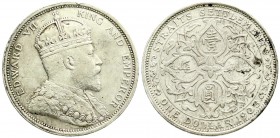 CHINA und Südostasien, Malaysia, Straits Settlements
Dollar 1903. Erhabenes B. sehr schön, Randfehler, fleckig