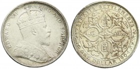 CHINA und Südostasien, Malaysia, Straits Settlements
Dollar 1904. Incuses B. sehr schön/vorzüglich