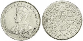 CHINA und Südostasien, Malaysia, Straits Settlements
Dollar 1919. vorzüglich, etwas gereinigt