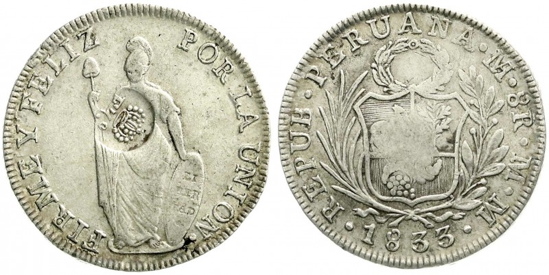 CHINA und Südostasien, Philippinen, Alfonso XIII., 1886-1898
Peru 8 Reales 1833 ...
