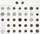 CHINA und Südostasien, Tibet
Kl. Sammlung von 37 Münzen des 18. bis 20. Jh. Kupfer und Silber. Alle in Rähmchen bestimmt. meist sehr schön