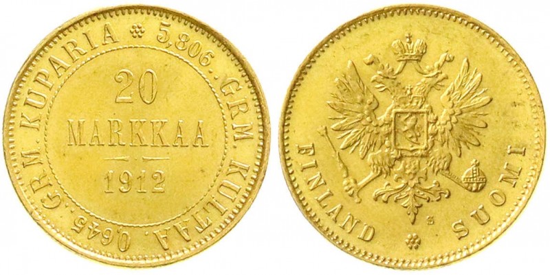 Ausländische Goldmünzen und -medaillen, Finnland, Nikolaus II., 1894-1917
20 Mar...