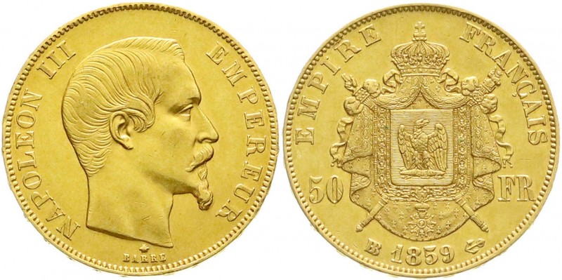 Ausländische Goldmünzen und -medaillen, Frankreich, Napoleon III., 1852-1870
50 ...